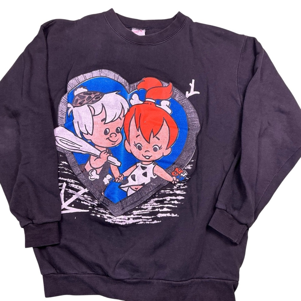 Vintage 90s Flintstone Pebbles and Bam Bam crewneck sweatshirt